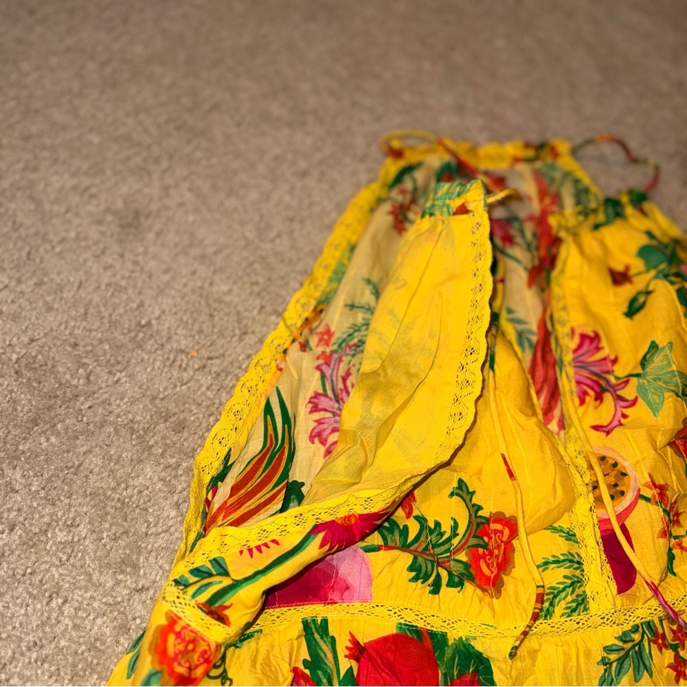FARM Rio Yellow Floral Tank Top - Picture 4 of 5